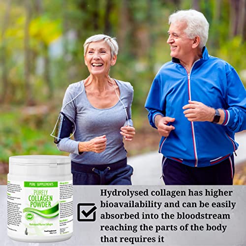 Collagen Powder Marine Supplement | Hydrolyzed Protein peptides with Hyaluronic Acid Vitamin C Biotin etc for Women Men Pure Food SupplementsBuy Supplements Australia