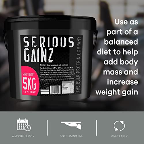 The Bulk Protein Company, SERIOUS GAINZ - Whey Protein Powder - Weight Gain, Mass Gainer The Bulk Protein CompanyBuy Supplements Australia