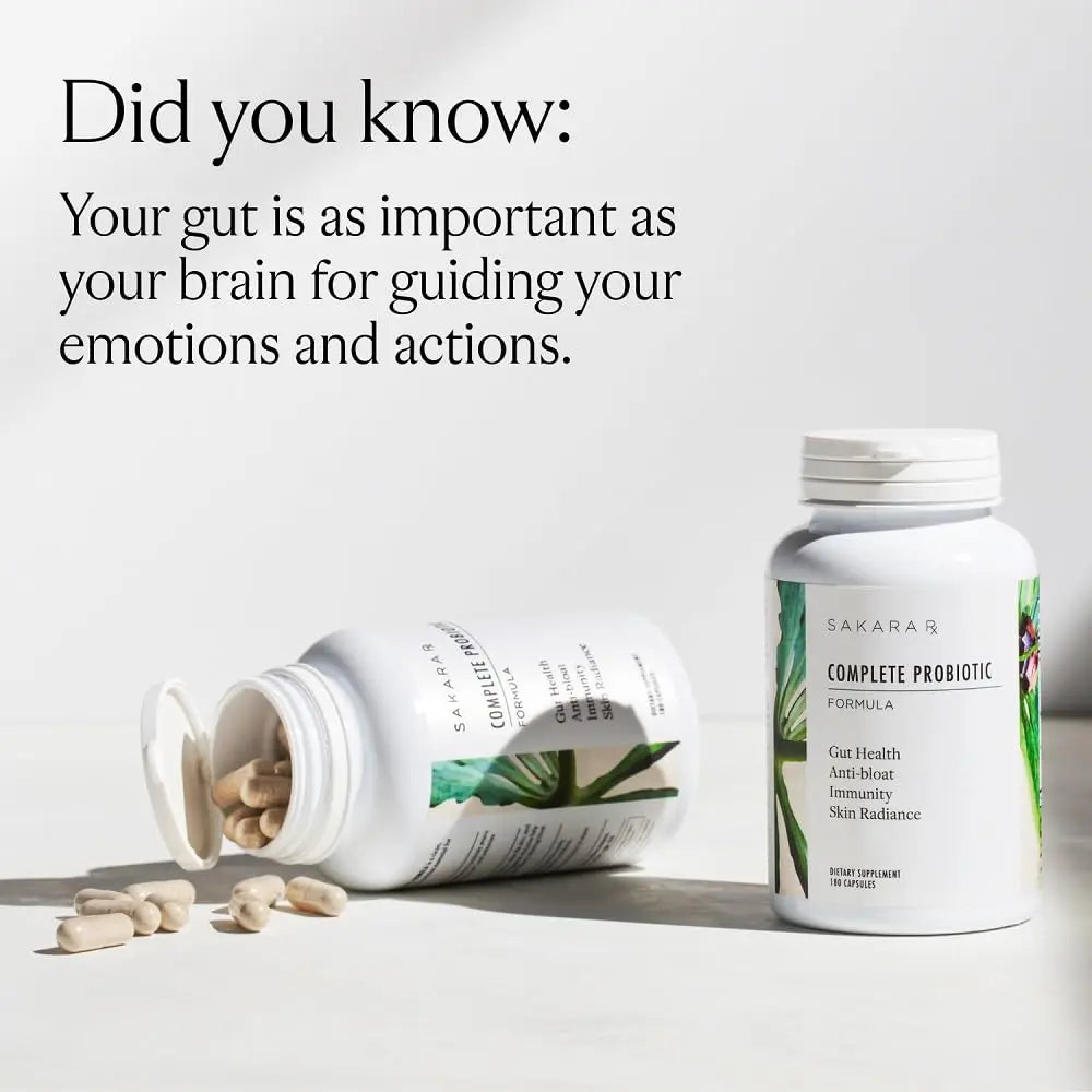 SAKARA Complete Probiotic - Prebiotics and Probiotics for Women Digestive Health Supplements, Supports Bloating, Immune System & Skin Radiance, Gut Health for Women with 3 Billion CFU's - 180 Capsules SAKARABuy Supplements Australia