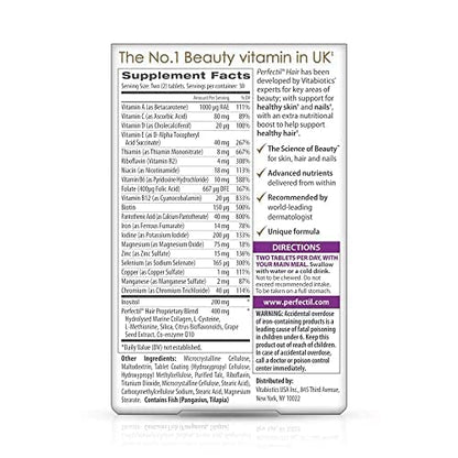 Perfectil Vitabiotics Plus Hair, 60 Count PerfectilBuy Supplements Australia