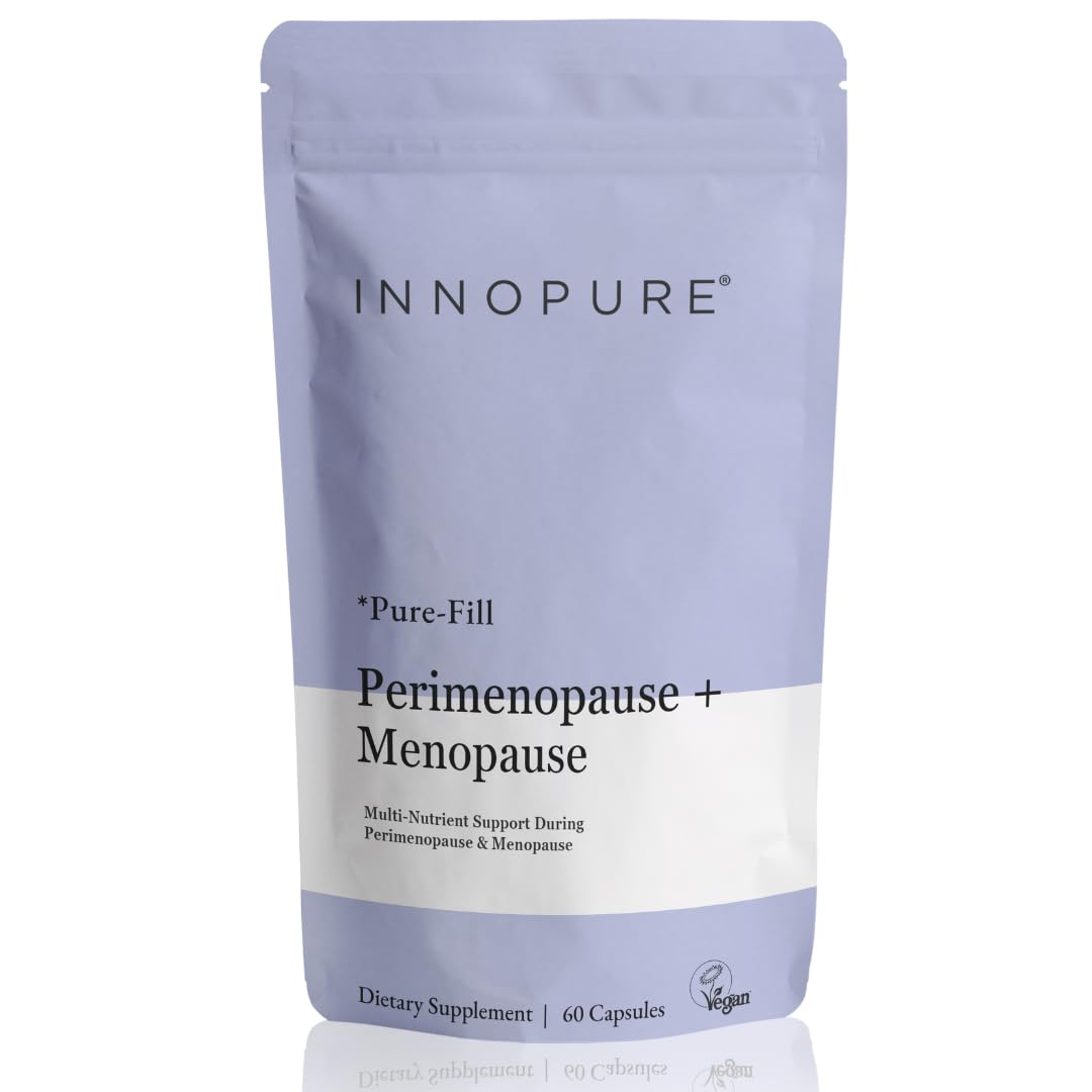 INNOPURE Perimenopause & Menopause Complex for Women (2 Month Supply) Red Clover, Wild Yam, Maca, Sage and Vitamins Including B6 for Hormone Regulation, Clean Label (Pure-Fill) 60 Capsules INNOPUREBuy Supplements Australia