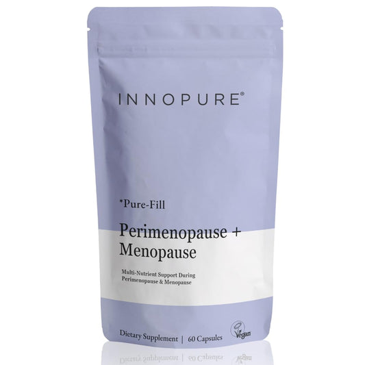 INNOPURE Perimenopause & Menopause Complex for Women (2 Month Supply) Red Clover, Wild Yam, Maca, Sage and Vitamins Including B6 for Hormone Regulation, Clean Label (Pure-Fill) 60 Capsules INNOPUREBuy Supplements Australia