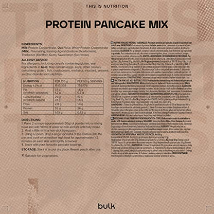 Bulk High Protein Pancake Mix, Butterscotch, 500 g BulkBuy Supplements Australia