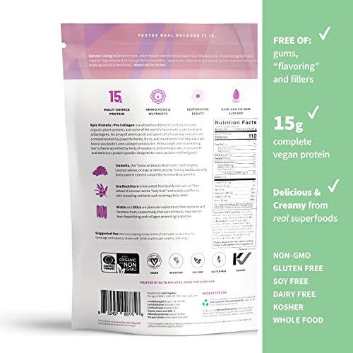 Sprout Living Epic Protein Pro Collagen, 364 g Sprout LivingBuy Supplements Australia
