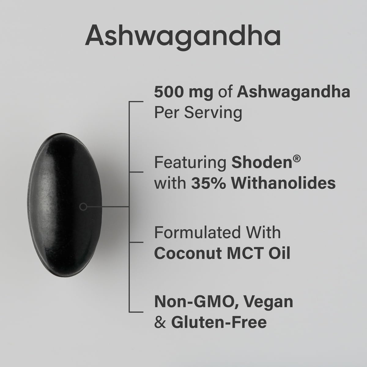 Sports Research® Ashwagandha Softgels with Coconut MCT Oil - Natural Adaptogen Made with Shoden® Ashwa for Relaxation, Calm & Sleep Support - Gluten Free & Vegan Friendly - 60 Count Sports ResearchBuy Supplements Australia