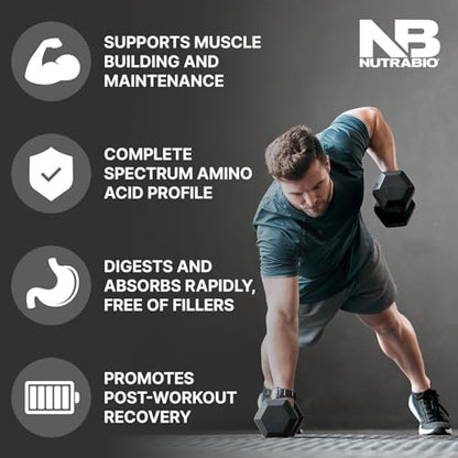 NutraBio Classic Whey Protein Powder- 25G of Protein Per Scoop - No Fillers, Artificial NutraBioBuy Supplements Australia