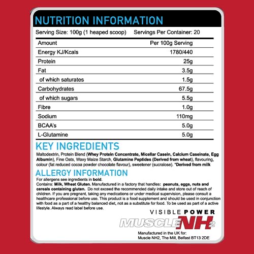 MuscleNh2 True Mass Four Four Zero Mass Gainer Protein Powder, High Calories and Protein MuscleNh2Buy Supplements Australia