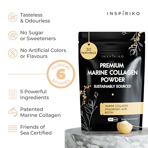 Marine Collagen Powder for Women - Marine Collagen with Hyaluronic Acid, Vitamin C InspirikoBuy Supplements Australia
