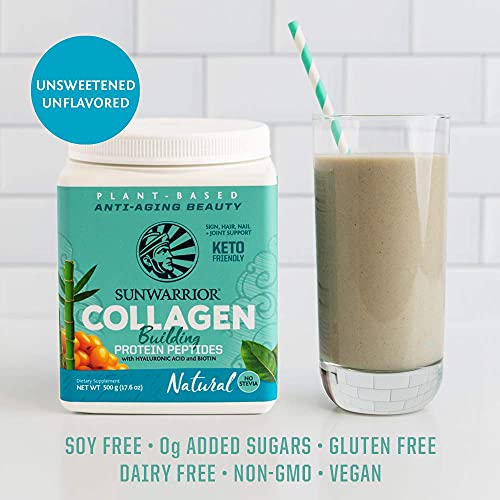 Sunwarrior Collagen Building Protein Peptides, Natural, 500 g SunwarriorBuy Supplements Australia