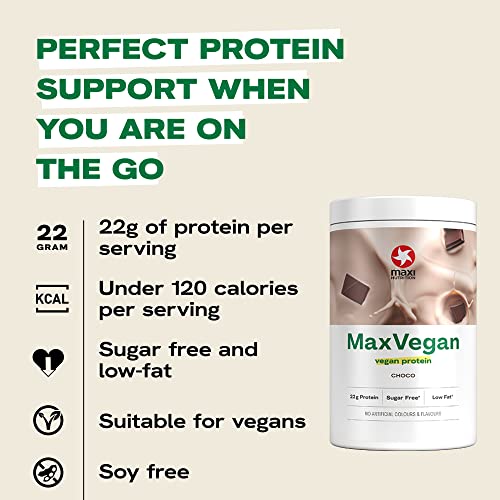 MaxiNutrition - MaxVegan Protein Powder, Chocolate - Plant Based Protein Food Supplement MaxiNutritionBuy Supplements Australia