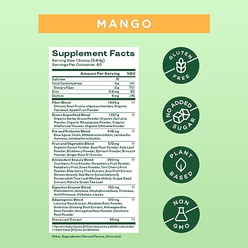 Bloom Nutrition Greens and Superfoods Powder for Digestive Health, Greens Powder Bloom NutritionBuy Supplements Australia