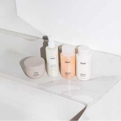 OUAI Thick Hair Shampoo and Conditioner Set - Sulfate Free Shampoo and Conditioner for Thick Hair Care - Moisturizes, Strengthens & Fights Frizz - Made with Keratin & Shea Butter (10 Fl Oz) OUAIBuy Supplements Australia