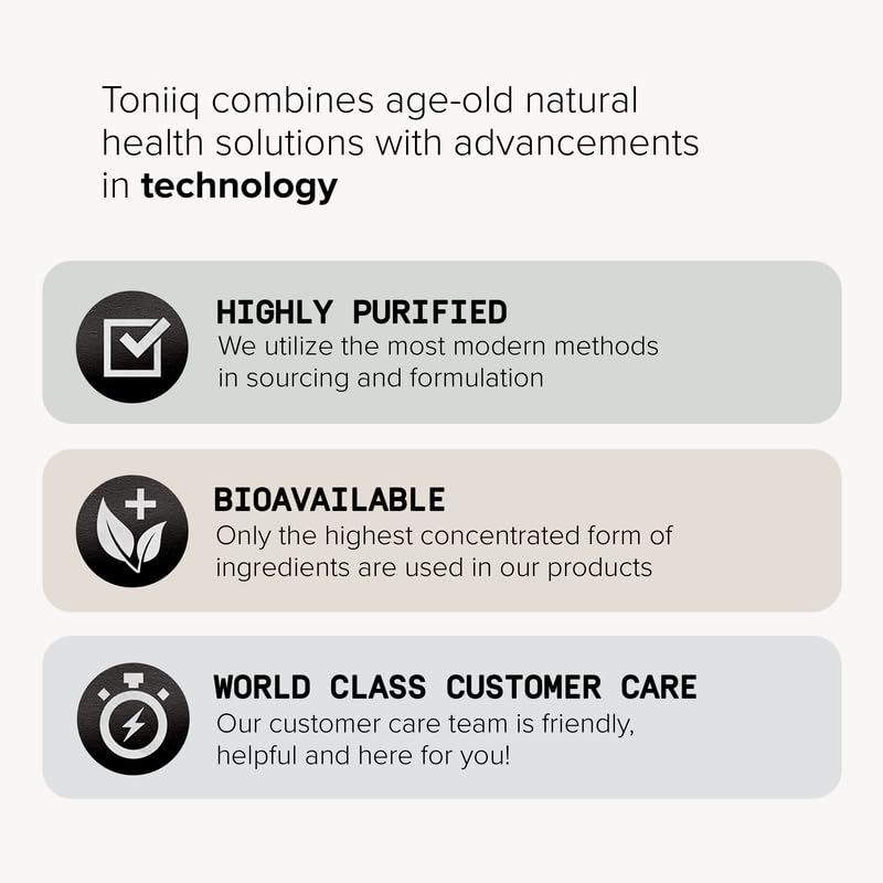 Toniiq Fadogia Agrestis - Ultra High Potency 30:1 Extract - 1200mg Per Serving - Highly Concentrated - Third-Party Lab Tested - 120 Capsules Toniiq buy supplements Au