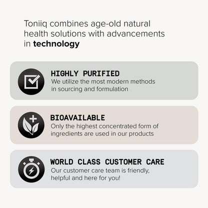 Toniiq Fadogia Agrestis - Ultra High Potency 30:1 Extract - 1200mg Per Serving - Highly Concentrated - Third-Party Lab Tested - 120 Capsules Toniiq buy supplements Au