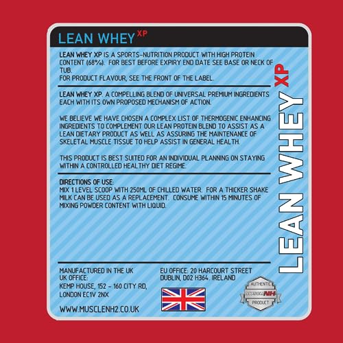 MuscleNh2 Lean Whey XP Diet Whey Protein Powder, Low Fat and Sugar, High Protein MuscleNh2Buy Supplements Australia