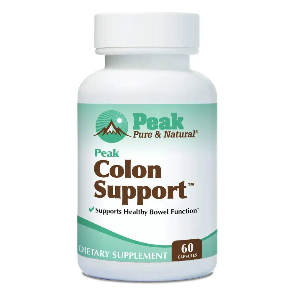 Peak Pure & Natural Colon Support - Colon Cleanse and Detox Supplement for Digestive Health - Gut Health Support with Inulin and Senna Leaf Extracts - with Fiber, Prebiotics, and Probiotics - 1 Pack Peak Pure & NaturalBuy Supplements Australia