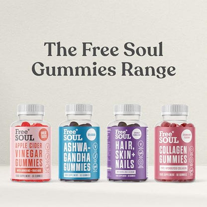 Collagen Gummies, Marine Collagen Supplement with Effective Type 1 Hydrolysed Collagen Peptides Free SoulBuy Supplements Australia