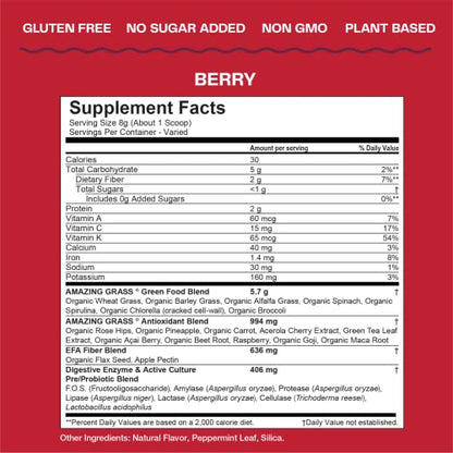 Amazing Grass Greens Blend Superfood: Super Greens Powder Smoothie Mix with Organic Amazing GrassBuy Supplements Australia