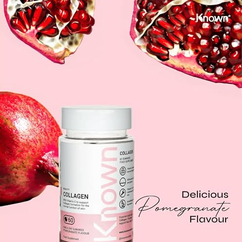 Marine Collagen Gummies by Known Nutrition with Vitamin C | 60 One-a-Day 500mg Hydrolysed Marine Collagen Gummies KnownBuy Supplements Australia