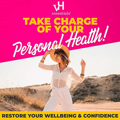 vH essentials Boric Acid + Tea Tree Vaginal Suppositories - Prebiotics Formula with Lactic Acid vH essentialsBuy Supplements Australia