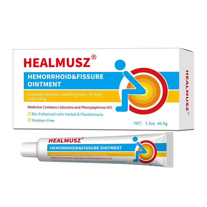 HEALMUSZ Hemorrhoid & Fissure Ointment,with 4% Lidocaine and Phenylephrine HCl,Fast Relief for Pain, Swelling, Discomfort & Itching | 1.5 oz HEALMUSZBuy Supplements Australia
