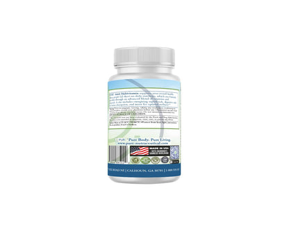 PURE Adult Multivitamin with Vitamins A, C, D3, B12, Minerals, Digestive Enzymes, 90 Capsules, 30 Servings PUREBuy Supplements Australia