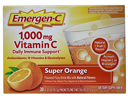 Emergen-C Super Orange Vitamin C - 30 Count (Pack of 4) (Packaging may vary) Emergen-CBuy Supplements Australia