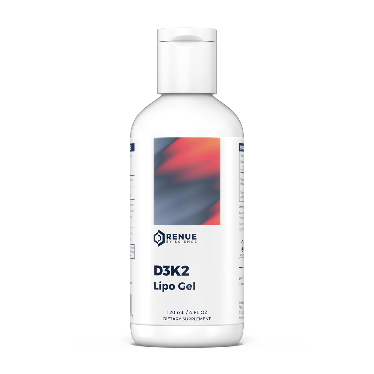 Renue By Science Vitamin D3 K2 Gel | High Strength Liposomal D3 K2 Supplement | 120ml Vitamin D K2 Gel - 2500IU Vitamin D3 & 200mcg Vitamin K2 per Serving | Non-GMO & Allergen Free | Made in The USA Renue By ScienceBuy Supplements Australia