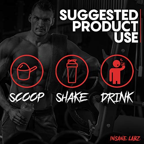 Insane Labz Psychotic Black Edition Mid Stimulant Pre Workout Powder, Energy Focus Insane LabzBuy Supplements Australia