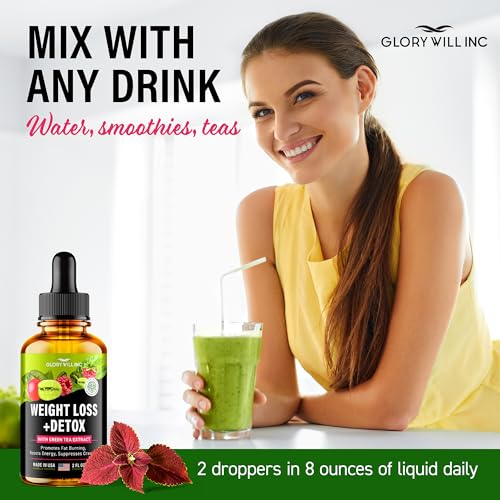 Glory Will Inc Weight Loss Drops Natural Detox Made in USA - Diet Drops for Fat Loss healthsupps.co.ukBuy Supplements Australia