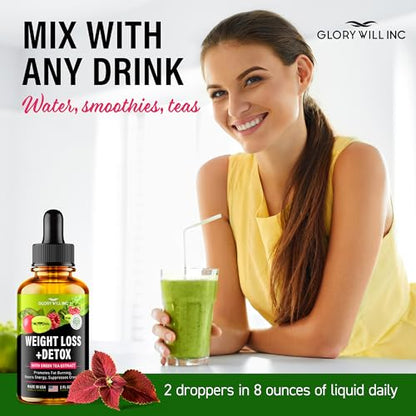 Glory Will Inc Weight Loss Drops Natural Detox Made in USA - Diet Drops for Fat Loss healthsupps.co.ukBuy Supplements Australia