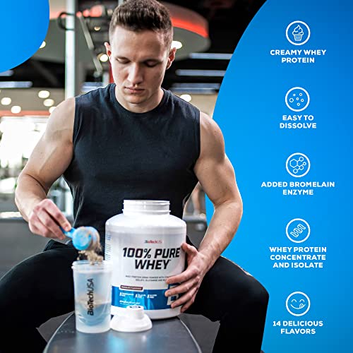 BioTechUSA 100% Pure Whey | Protein Powder with BCAA and Glutamine | Gluten-Free, Palm Oil Free BioTechUSABuy Supplements Australia