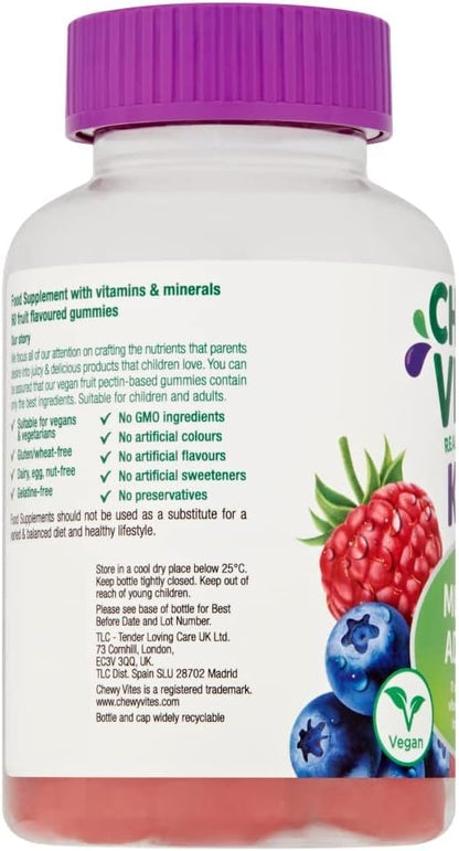 Chewy Vites Kids Multivitamin Advance 60 Gummy Vitamins | 11 Essential Nutrients CHEWY VITESBuy Supplements Australia