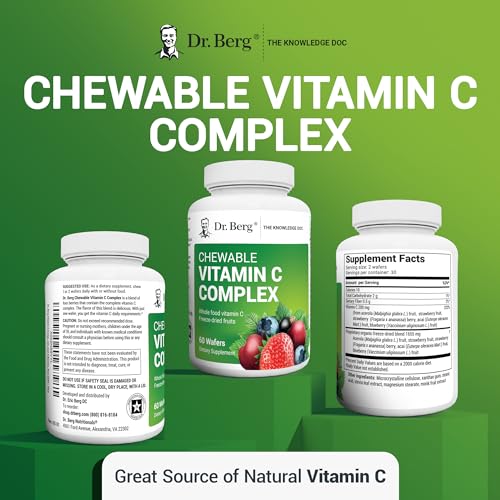 Dr. Berg's Vitamin C Complex Whole Food (60 Chewable) 100% Natural Vitamin C from Dr. Berg NutritionalsBuy Supplements Australia