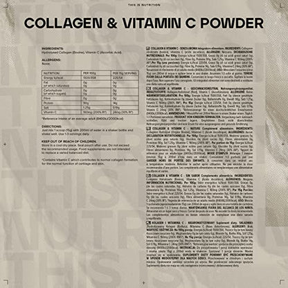 Bulk Collagen and Vitamin C Powder, 500 g, Packaging May Vary BulkBuy Supplements Australia