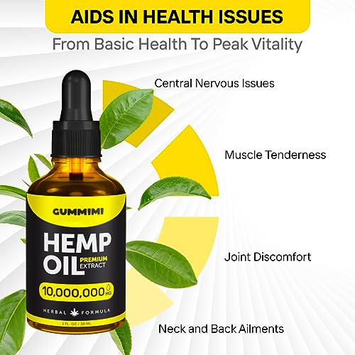 GummiMi Оrganic Hеmp Oil 10 000 000 mg - Natural Drops - Rich in Vitamins B, C, E GummiMiBuy Supplements Australia