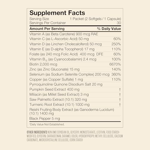 VEGAMOUR GRO+ Advanced Hair Growth Vitamin Supplements - Boosts Hair Growth & Density - 30 Pill Packs/Box VEGAMOURBuy Supplements Australia