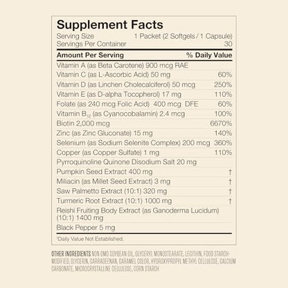 VEGAMOUR GRO+ Advanced Hair Growth Vitamin Supplements - Boosts Hair Growth & Density - 30 Pill Packs/Box VEGAMOURBuy Supplements Australia