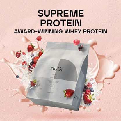 Bulk Pure Whey Protein Powder Shake, Berries and Cream, 2.5 kg, Packaging May Vary BulkBuy Supplements Australia