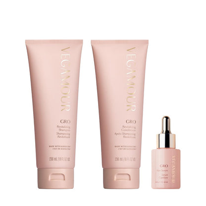 Vegamour GRO Essentials Kit Includes GRO Revitalizing Shampoo & Conditioner and GRO Hair Serum for Thinning Hair VEGAMOURBuy Supplements Australia