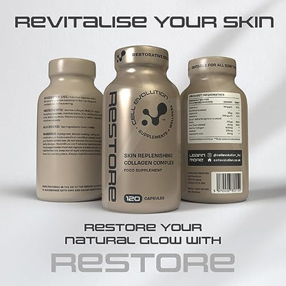 Cell Evolution Restore, Restorative Pure Marine Collagen 1600mg Capsules, Marine Collagen CELL EVOLUTIONBuy Supplements Australia