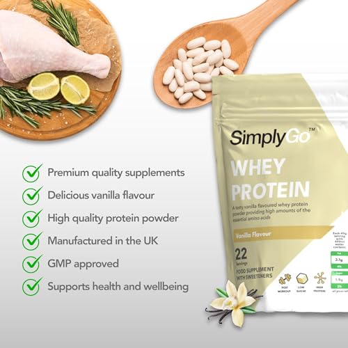 SimplyGo Whey Protein Powder | 900g | Simply Add 30g to Water, Juice or Shakes Simply SupplementsBuy Supplements Australia