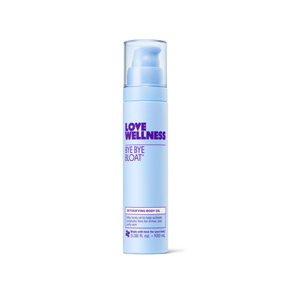 Love Wellness Bye Bye Bloat Detoxifying Body Oil | Lymphatic Drainage Oil to Hydrate, Depuff & Awaken Skin | Reduce Swelling Massage Oil for Women with Peppermint, Grapefruit & Rosemary Oil |100 mL Love WellnessBuy Supplements Australia