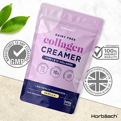 Collagen Creamer for Coffee | Vanilla Flavour | Type 1 & 3 Collagen Peptides HorbäachBuy Supplements Australia
