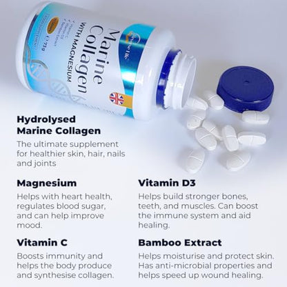 Reverse Life Powerful Marine Collagen Tablets 1800mg with Vitamin C & Vitamin D3 + Magnesium Reverse LifeBuy Supplements Australia