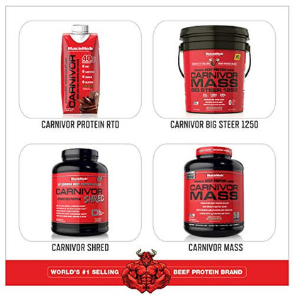 MuscleMeds, Carnivor Beef Protein Isolate Powder 56 Servings, Chocolate, 72 Ounce MuscleMedsBuy Supplements Australia