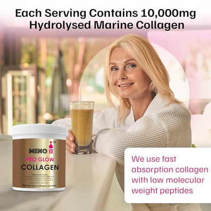 Meno II PRO Glow Marine Collagen Powder 10,000mg - High-Potency Supplements for Women Skin Hydration Meno IIBuy Supplements Australia