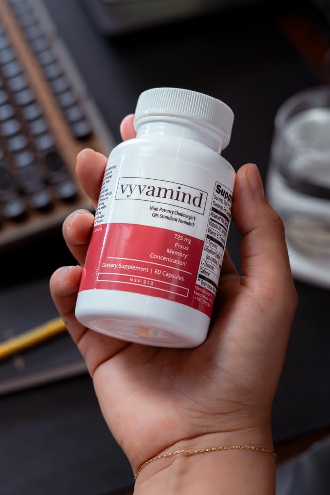 vyvamind Neurostimulant + Focus Aid Nootropic for Enhanced Concentration & Mental Clarity, Brain Support with Caffeine L-Theanine, Fast-Acting Cognitive Boost, 60 Capsules vyvamind Neurostimulant + Focus AidBuy Supplements Australia