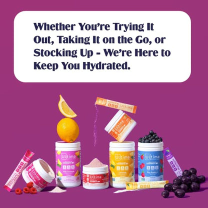 Ultima Replenisher Electrolyte Hydration Drink Mix, Lemonade, 30 Serving Tub Ultima ReplenisherBuy Supplements Australia