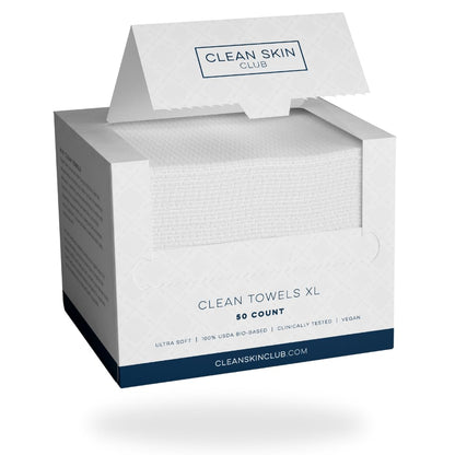 Clean Skin Club Clean Towels XL, 100% USDA Biobased Dermatologist Appr CLEAN SKIN CLUBBuy Supplements Australia